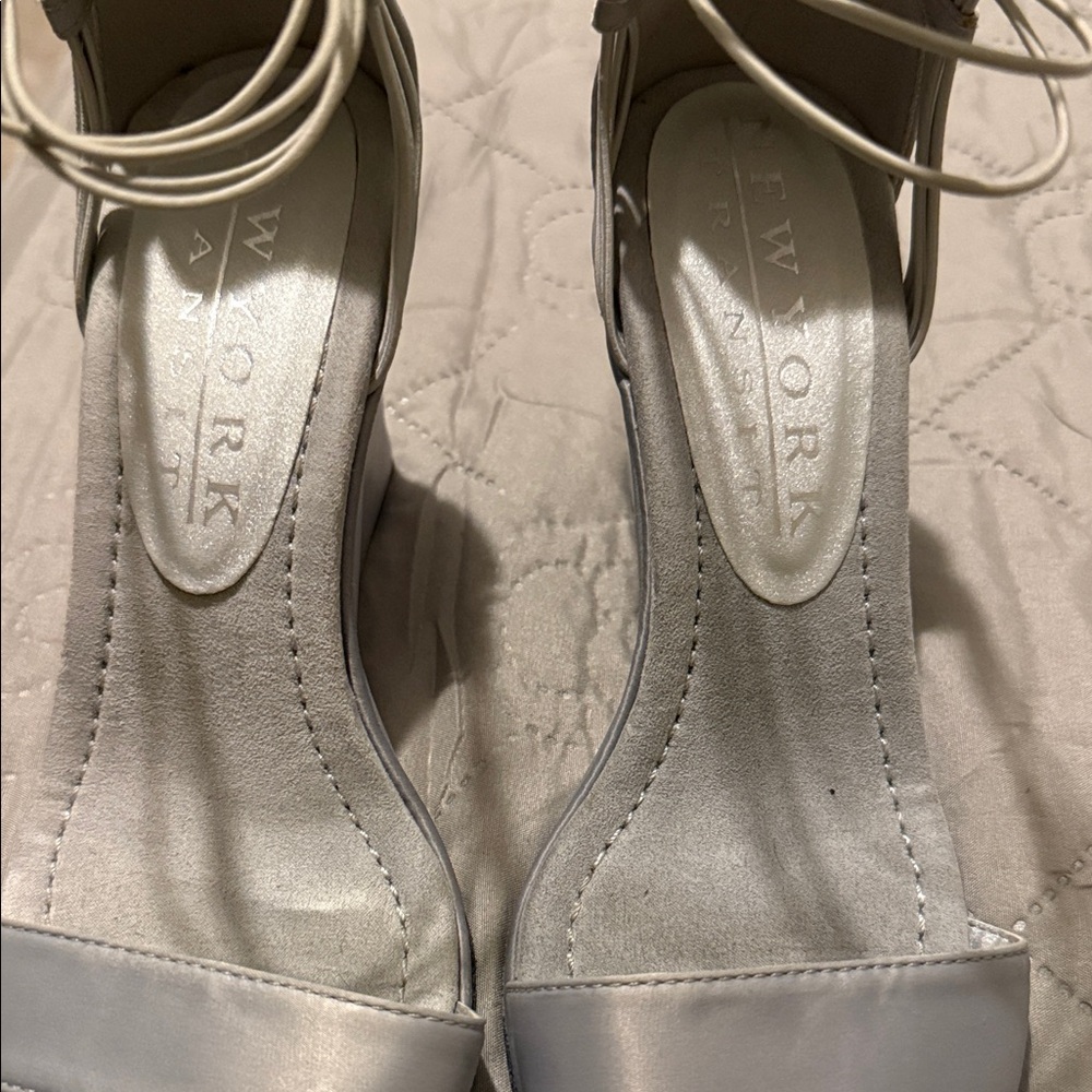 New York Transit Silver Heels